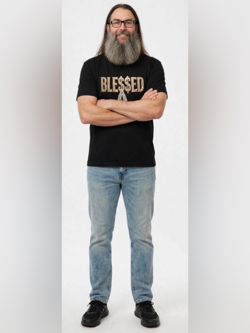 BLINGED OUT BLE$$ED T-SHIRT - Picture 5 of 17